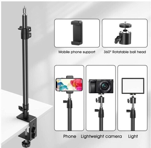 SVOPY Adjustable Desk Mount Stand - Adjustable Aluminum Desktop Light Stand - Picture 6 of 6