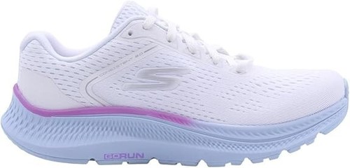Skechers Womens GO Run Consistent 2.0 Machine Washable White Blue Trainers 8607 - Picture 1 of 5