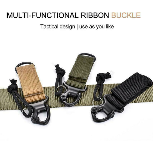 Tactical Molle Carabiners Key Chain Hooks Webbing Key Ring Holder Quick Release - Picture 11 of 15