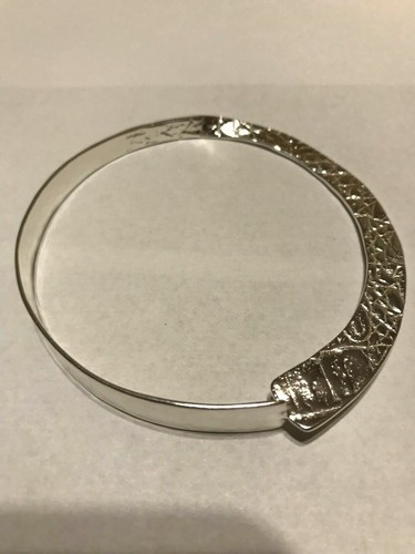 Silpada Sterling Silver Textured Rattlesnake Twisted Bangle Bracelet B3321 - Picture 7 of 12