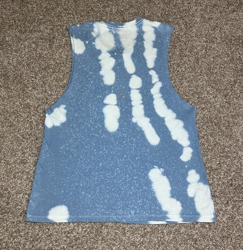 Janis Joplin Men’s Tank Top T-Shirt Avalon Ballroom Tie-Dye Blue Multi Size M - Picture 14 of 18