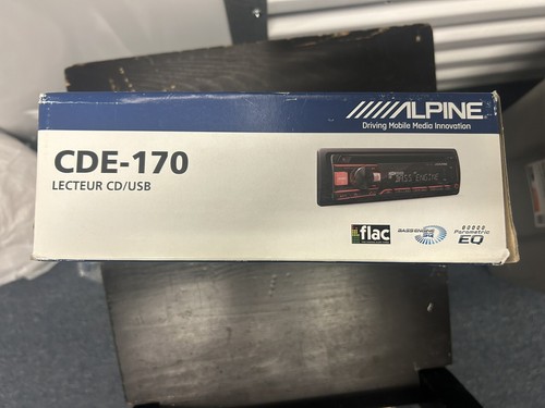 Alpine CDE-170 CD Player Android iPhone USB AM FM Radio MP3 WMA 18w RMS Aux 4-Ch - Picture 2 of 5