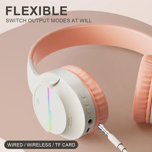 Wireless Headphones Bluetooth Noise Cancelling Stereo Earphones Over Ear Headset - Picture 3 of 17