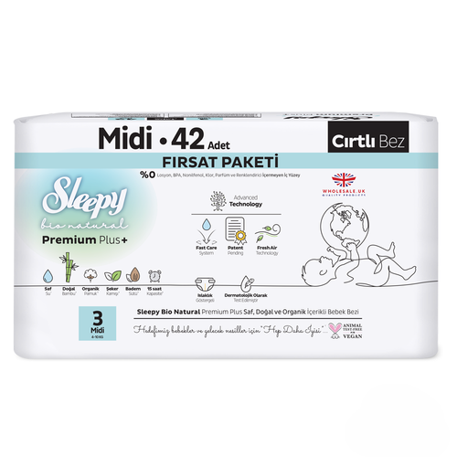 Sleepy Baby Nappies Nappy Premium Organic Cotton Wetness Indicator Leak Proof - Picture 11 of 15