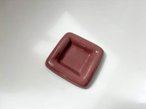 Royal Haeger Mauve Rosa Eckig Catchall MCM Keramik Vintage Schale - Bild 2 von 9