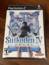 Suikoden IV (Sony PlayStation 2, 2005) Black Label, Factory Sealed, Mint