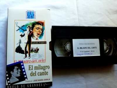 The Miracle Of Singing Tape Video VHS Rafael Farina Jose Maria Zabala Filmax