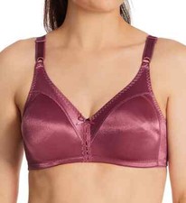 Bali DF3820 3820 Bra Flexible Support Wirefree 36C Rustic Berry Red