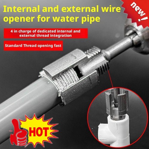 Integrated Internal & External Pipe ThreadingTool, PVC Pipe Threader Kit US