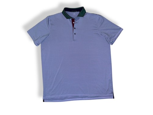 GREYSON Golf Polo Shirt Striped Purple/Green size XXL - Picture 3 of 8