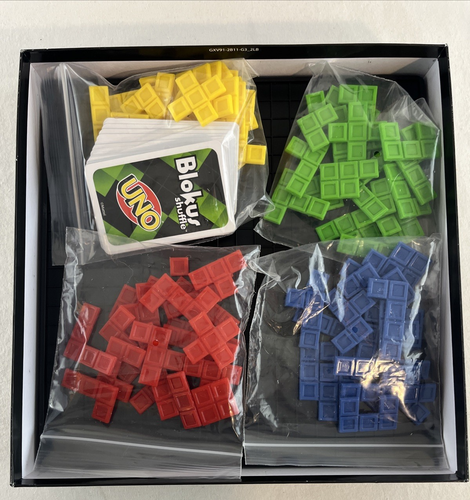 Blokos Shuffle UNO Edition Strategie Brettspiel Familienpuzzle - 100 % vollständig - Bild 3 von 6