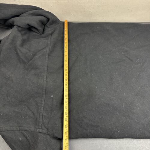 Herrenmantel Claiborne schwarz 100% WOLLE abnehmbare Kapuze - L - Bild 5 von 8