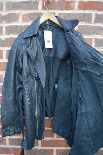 AllSaints Ladies NETIA Leather Biker Jacket / Coat UK8 US4 EU36 - Picture 4 of 6