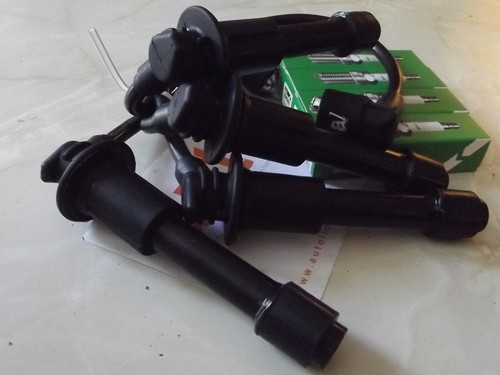 HT ignition leads and spark plug set Mazda MX5 mk1 Eunos MX-5 1.6 1.8 plugs - Picture 2 of 2