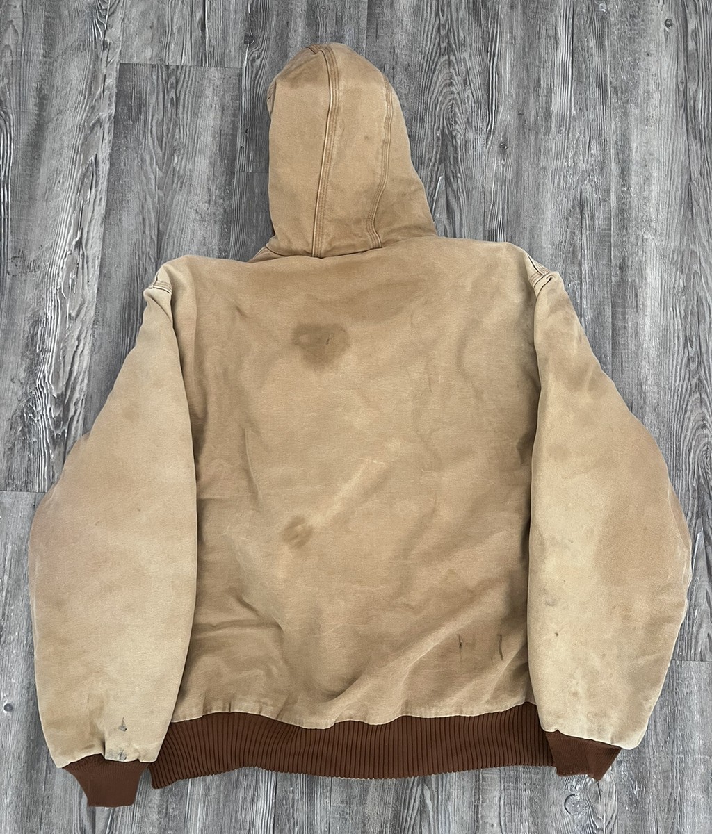 Carhartt 【Used】Vintage Work Jacket Vintage Carhartt Hooded Lined Work Jacket Size L/XL Reg Full