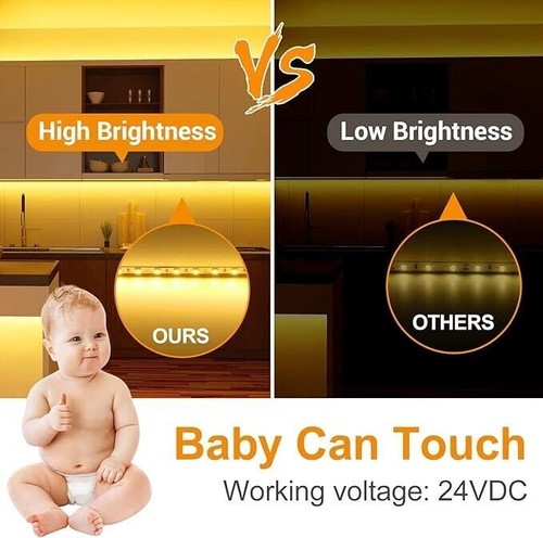 5M 5050 Extra High Brightness 16W/m Warm White 300 Flexible LED Strip Light 12V - Picture 5 of 10