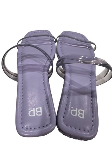 Nordstrom BP Viola Purple Braided Flat Slide Sandals Size 7.5 M - Picture 5 of 7