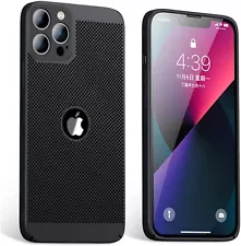 For iPhone 15 Pro Max Plus 14 13 12 11 X 8 7 SE Heat Dissipation Breathable Case