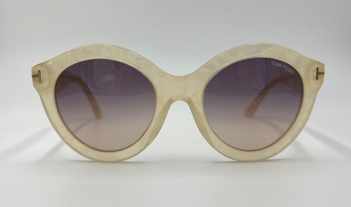 Authentische Tom Ford Chiara TF359 21B Sonnenbrille elfenbeinfarben Perlmutt 55 mm - Bild 2 von 8