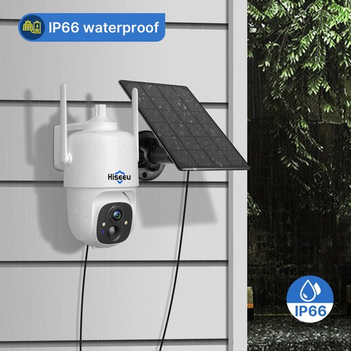 3MP 2.4G Wifi Solar Security Cameras PIR PTZ Camera Vicohome APP Remote Control - Picture 6 of 13
