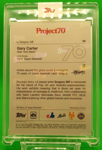 Topps Project 70 MLB Baseball Card Gregory Siff Online Exclusive 2021 - Picture 7 of 11