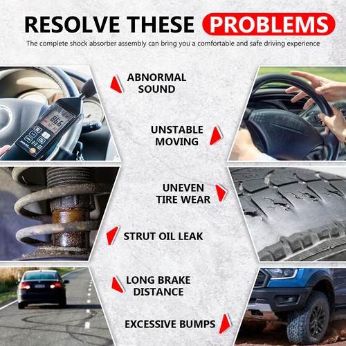 Fits 2001 2002 Acura MDX 2003 2004 2005 Honda Pilot Front Quick Strut Rear Shock - Picture 7 of 9