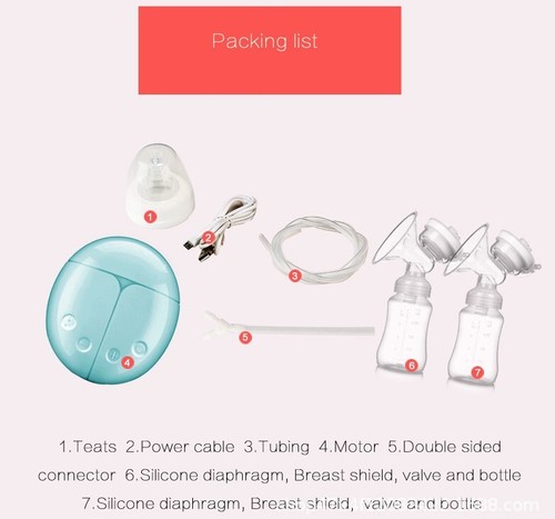YJ Electric Breast Pump Double Side Automatic Milk Suction Bottle Baby Feeder AU - Picture 5 of 16