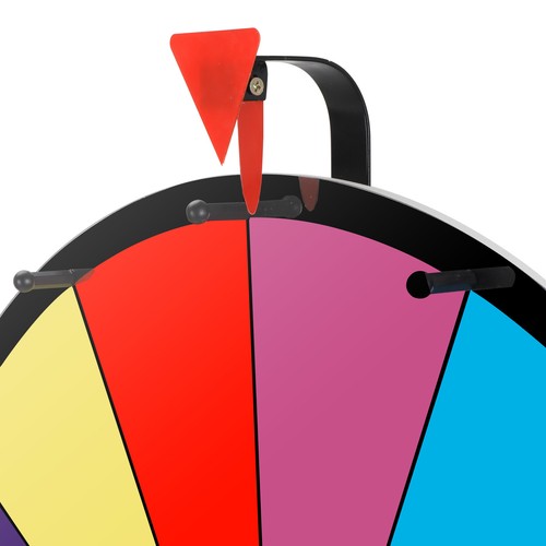 24" Prize Wheel Tripod Floor Stand Tradeshow Carnival Fortune Spinning Game - Picture 7 of 12