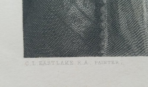 Antique " A Greek Girl " R. Graves ENGRAVING - Picture 5 of 12