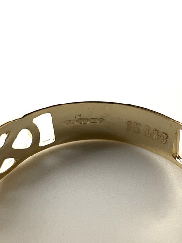 9ct Yellow Gold Celtic Infinity Knot Band Ring Made in UK British Hallmarked K-T - Picture 3 of 7