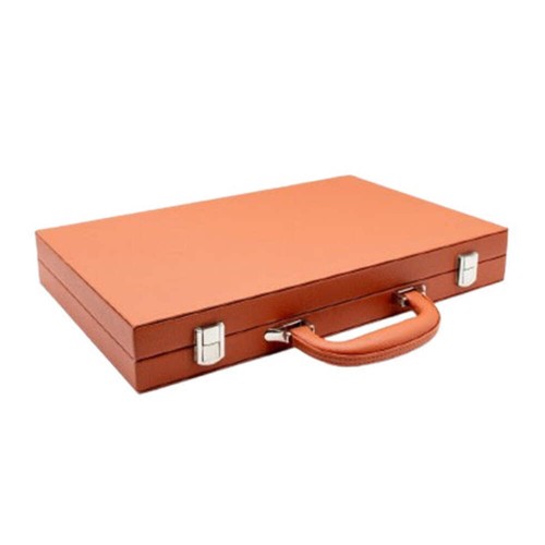 LPG Classics Leather Backgammon Set - Brown - Picture 3 of 6