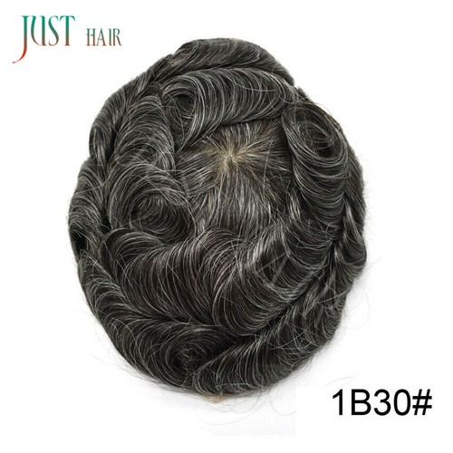 French Lace Front Bleached Men Toupee Hair Replacement System Poly Hairpiece Wig - Picture 29 of 80