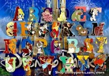 ❤️ 2011 DLR Alphabet Series You Choose - All 26 Letters (A-Z) Hidden Mickey Pins
