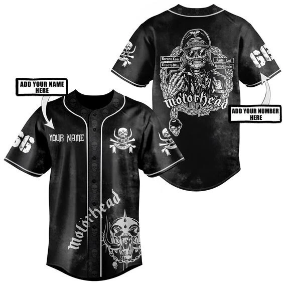 Motorhead baseball top t shirt