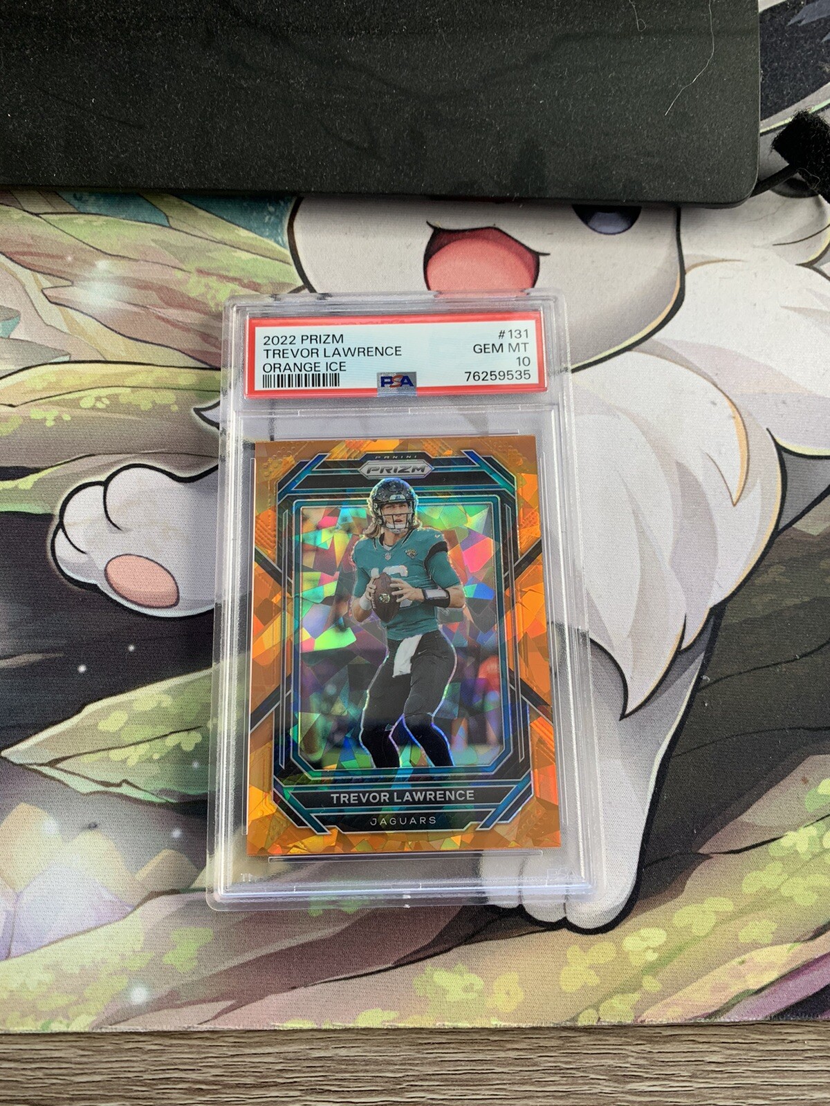 2022 Panini Prizm 131 Trevor Lawrence Orange Ice PSA 10 NFL Football POP 21