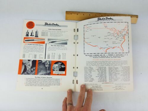 Vintage 1956 Black Decker Catalog Book Brochure Tool Power Van Dorn - Drill Saw - Picture 9 of 11