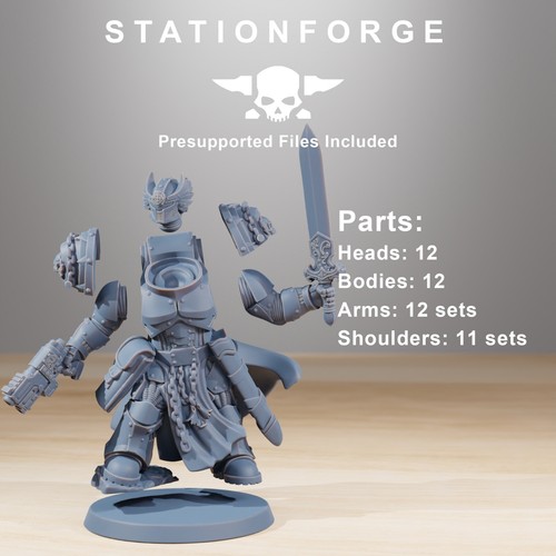 Renforts - Socratis Stationforge - Ensemble De 12 Figurines - 28mm Tabletop - Bild 10 von 10
