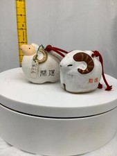 Japanese Clay Bell Ceramic Dorei Asian Antiques Kofukuji Temple 3.5x2.5x2.1inch