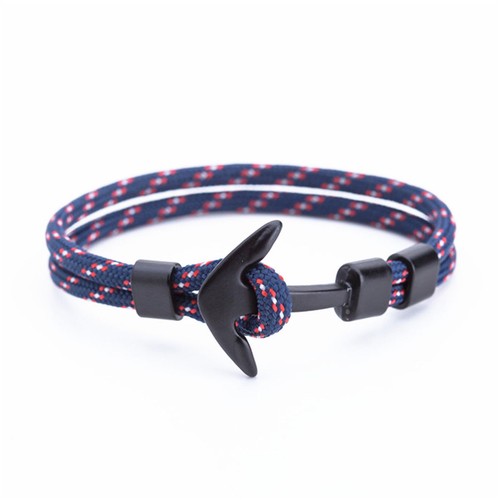 Brazalete de cuerda hecho a mano con dije multicapa vintage de 2 piezas para hombre - Imagen 18 de 33