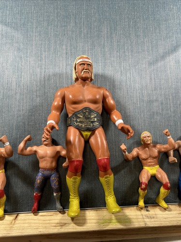 WWF LJN TAG TEAM USA HULK HOGAN & hillbilly Jim wrestling figure lot 80s LOT - Picture 3 of 24