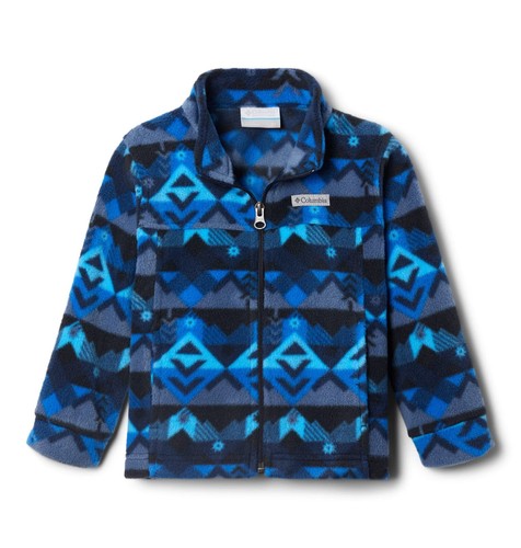 Columbia Youth Boys Zing III Fleece, Collegiate Navy Checkpoint, Large - Picture 1 of 8