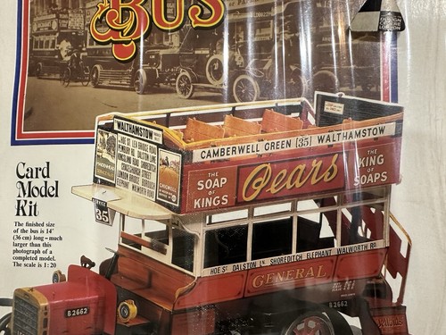 1910 B type London Bus Time Travellers Card Model Kit - Picture 3 of 8