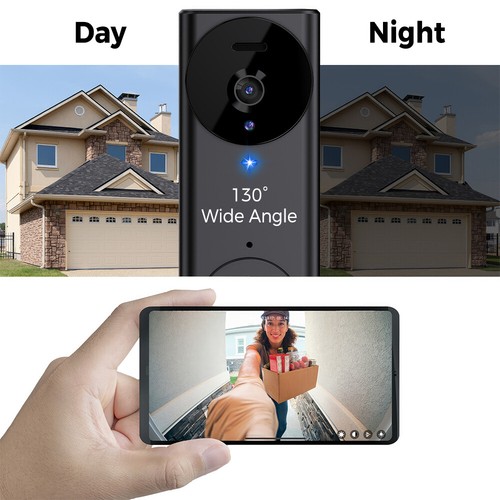 HD Wireless Doorbell Bluetooth Door Bell Video Doorbell Camera ome Security Cam - Picture 7 of 17