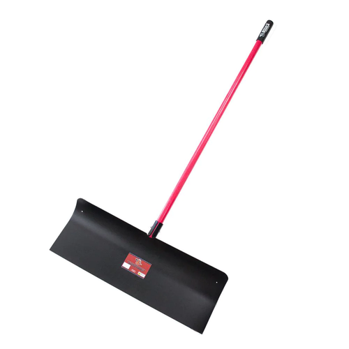 30 Inch Steel Snow Pusher with Fiberglass Long Handle - Picture 5 of 11