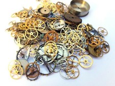 Antique Steampunk Watch Parts and Pieces - Gears Cogs Wheels Lot 30 grams