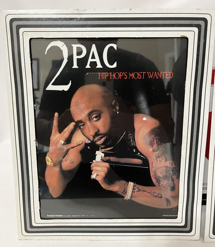 2er Set Vintage 90er Skorpion 2Pac Mini Poster 8x10 Tupac Shakur Gedenkalbum - Bild 2 von 11