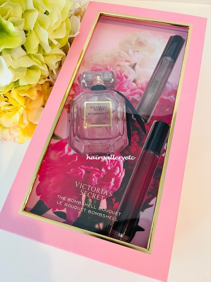 香水(女性用) Victoria Secret Bombshell Gift Set Victoria's Secret Bombshell Ultimate Fragrance 5 Piece Gift