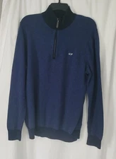 Vineyard Vine's Dark Blue Quarter Zip Sweater Men's Size Large
