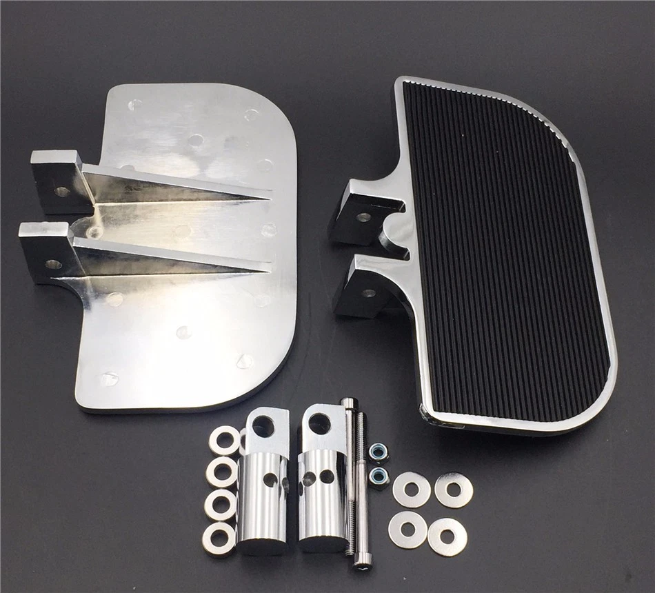 Chrome Mini Floorboards For Harley Electra Glide/Softail / Sportster 1200 883 - Image 3 of 4