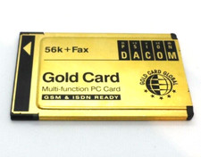 DACOM GOLD CARD MULTI FUNCTION PC CARD 56K  FAX WL36